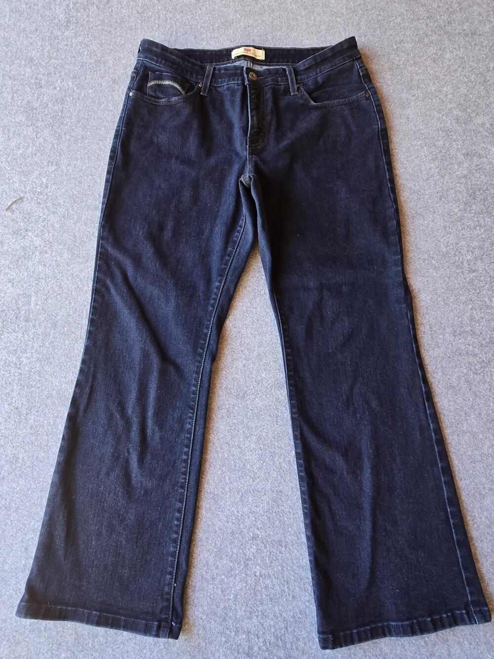 Levi's Women's Jeans 512 Perfectly Shaping Bootcut Dark Wash Size 18 S/C (34x29)